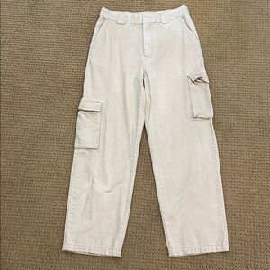 Aritzia Tna Cadet Cargo Pant size Large Humus Beige Tan Streetwear Utility